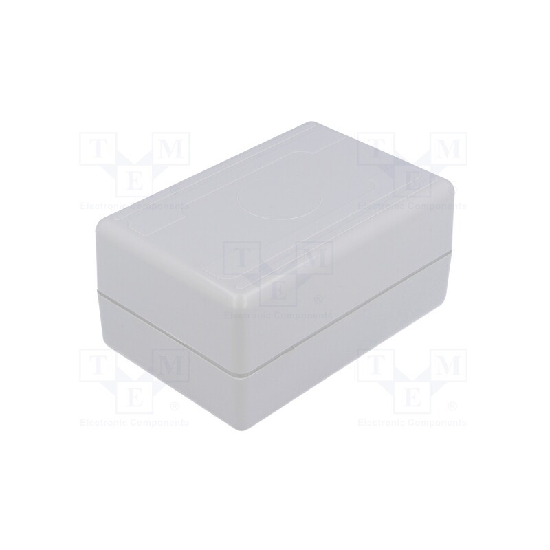 10 pcs : KM-59 GY - Enclosure: multipurpose, X: 75mm, Y: 114mm, Z: 56mm, ABS, grey