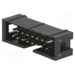 50 pcs : DS1013-16SSIB1-B-0 - Socket, IDC, male, PIN: 16, straight, THT, gold-plated, 2.54mm