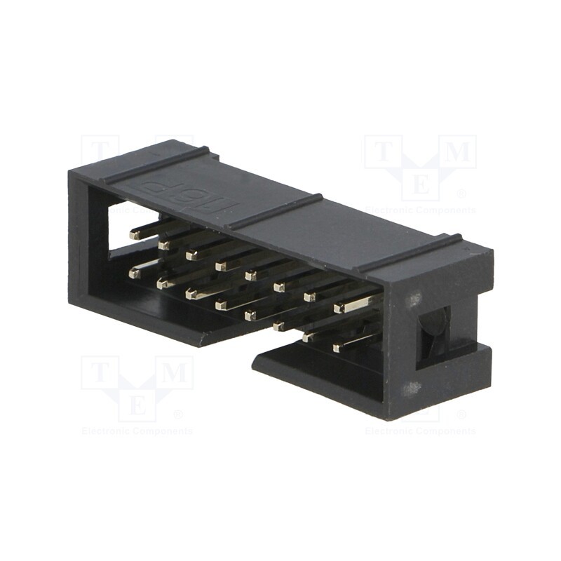 50 pcs : DS1013-16SSIB1-B-0 - Socket, IDC, male, PIN: 16, straight, THT, gold-plated, 2.54mm