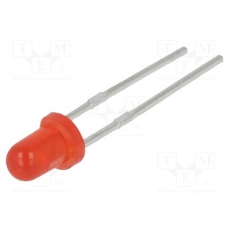 10 pcs : SSL-LX3052ID - LED, 3mm, red, 30mcd, 60°, Front: convex, 2.1÷2.5V, No.of term: 2