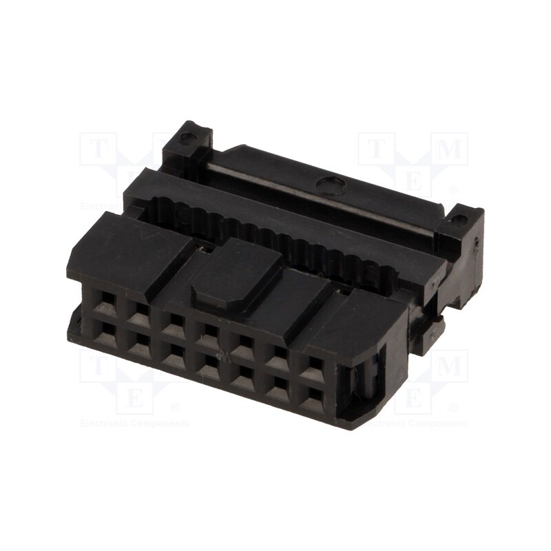50 pcs : DS1016-14MA2BB - Plug, IDC, female, PIN: 14, with cable clamp, IDC, for ribbon cable