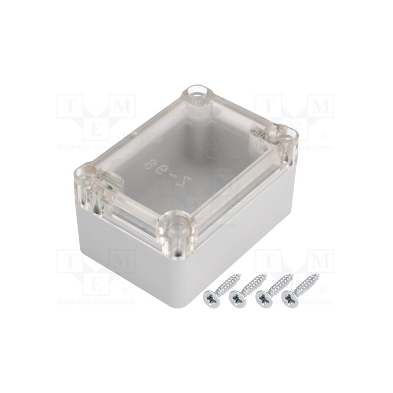 10 pcs : Z96JPH ABS - Enclosure: multipurpose, X: 50mm, Y: 70mm, Z: 36mm, ABS, grey, gasket
