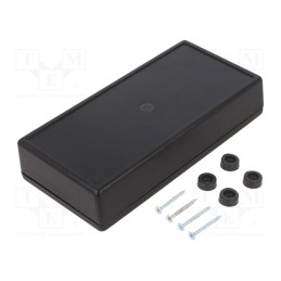 10 pcs : Z38 ABS - Enclosure: multipurpose, X: 84mm, Y: 170mm, Z: 36mm, ABS, black