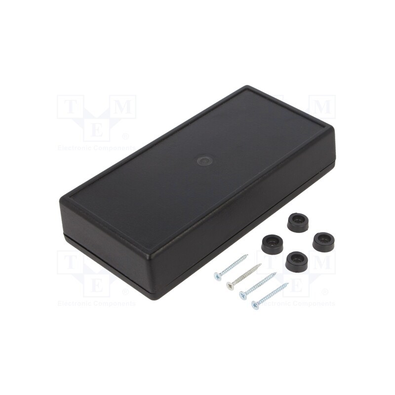 10 pcs : Z38 ABS - Enclosure: multipurpose, X: 84mm, Y: 170mm, Z: 36mm, ABS, black