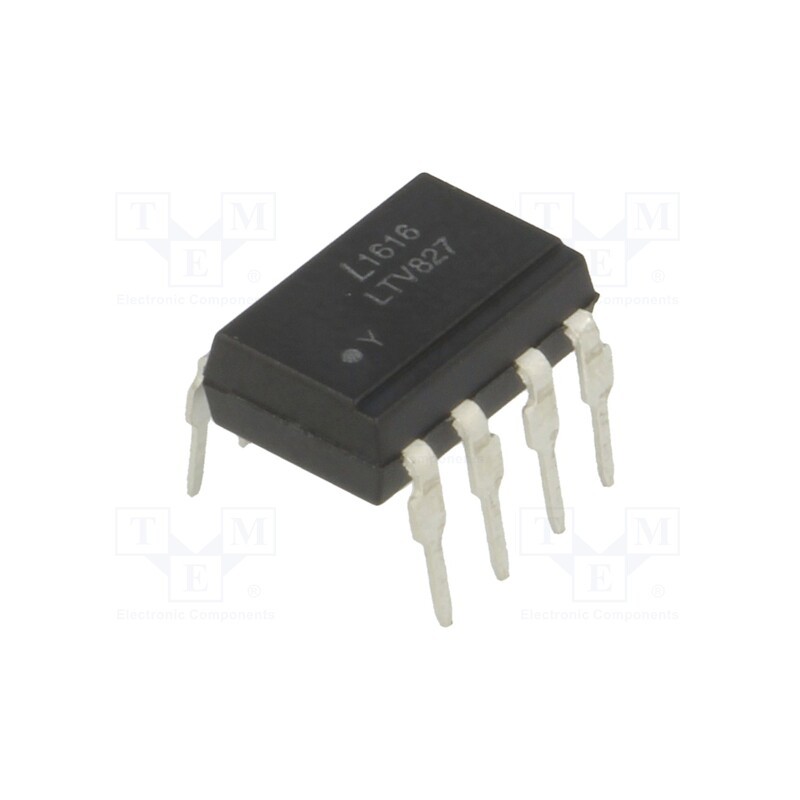10 pcs : LTV-827 - Optocoupler, THT, Ch: 2, OUT: transistor, Uinsul: 5kV, Uce: 35V, DIP8