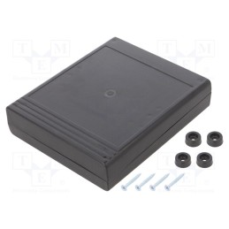 10 pcs : Z28 ABS - Enclosure: desktop, X: 119mm, Y: 143mm, Z: 27mm, ABS, black