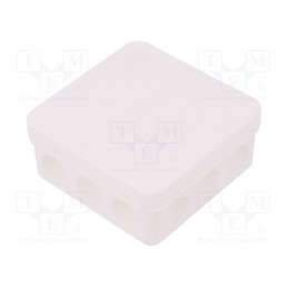 10 pcs : 34461201 - Enclosure: junction box, X: 85mm, Y: 85mm, Z: 37mm, polypropylene PP