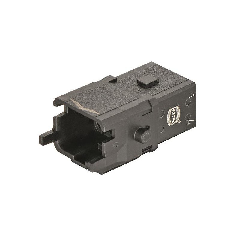 1 pcs - HARTING Heavy Duty Power Connector Insert, 10A, Male, Han 1A Series, 5 Contacts