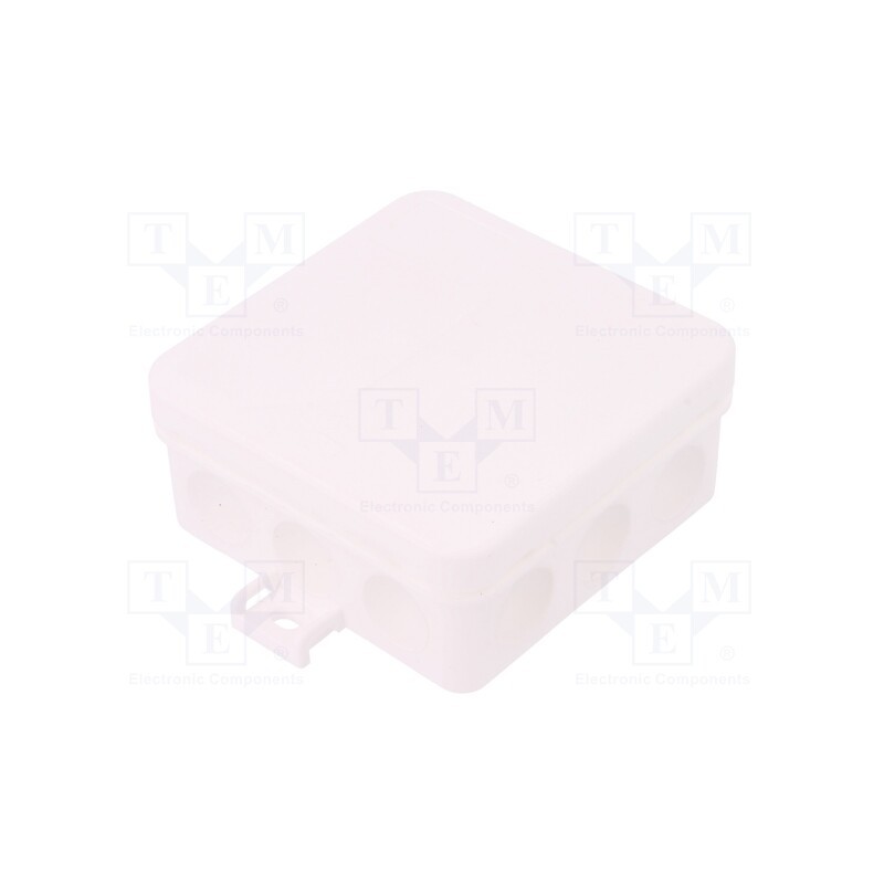 10 pcs : 34561201 - Enclosure: junction box, X: 85mm, Y: 85mm, Z: 37mm, polypropylene PP