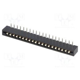 50 pcs : DS1020-20RT1D - Connector: FFC/FPC, angled 90°, PIN: 20, Non-ZIF, THT, tinned, 20mΩ