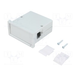 10 pcs : KM-61-PG/GY - Enclosure: panel, X: 72mm, Y: 72mm, Z: 36mm, ABS, grey, screwed