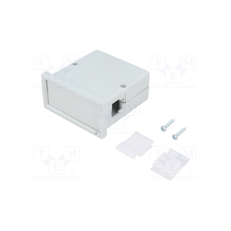 10 pcs : KM-61-PG/GY - Enclosure: panel, X: 72mm, Y: 72mm, Z: 36mm, ABS, grey, screwed