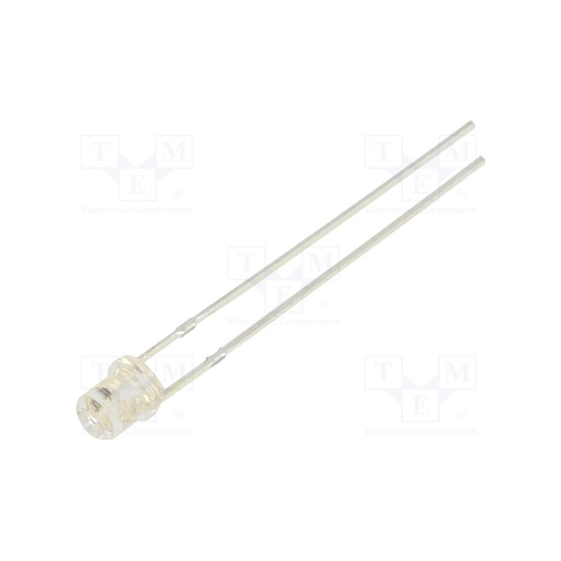 10 pcs : OSG5DS34E1A - LED, 3mm, green, blinking, 1560÷2180mcd, 140°, 3÷5V, 20mA, 1.8Hz