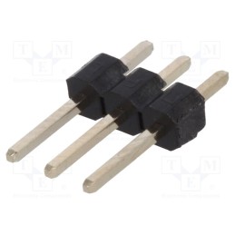 100 pcs : DS1021-1*3SF11-B - Pin header, pin strips, male, PIN: 3, straight, 2.54mm, THT, 1x3