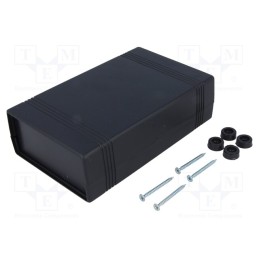10 pcs : Z50 ABS - Enclosure: with panel, X: 92mm, Y: 147mm, Z: 43mm, ABS, black