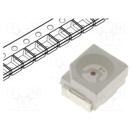 10 pcs : OSHR51B1S - LED, SMD, 3528,PLCC2, red, 220mcd, 3.5x2.8x1.9mm, 120°, 1.8÷2.4V