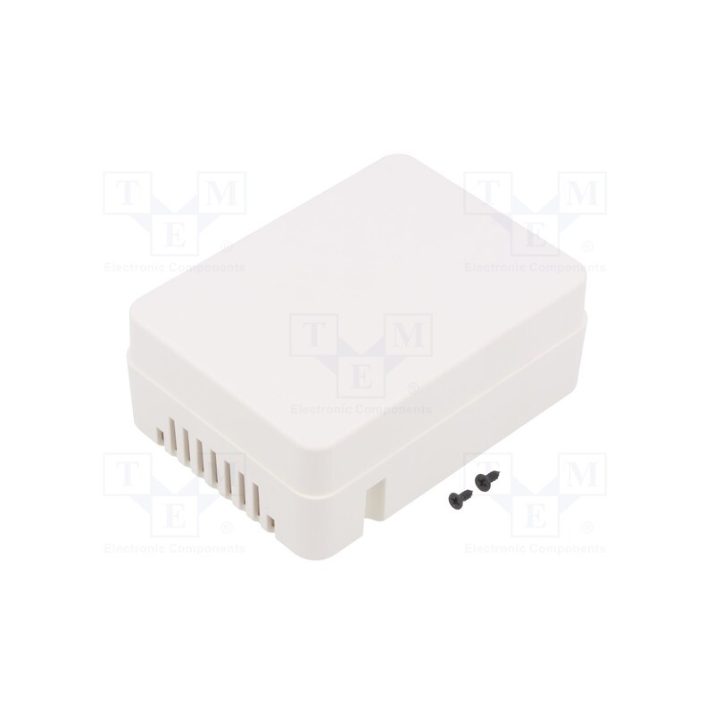 10 pcs : PP106W-S - Enclosure: multipurpose, X: 71mm, Y: 96mm, Z: 39mm, ABS, white