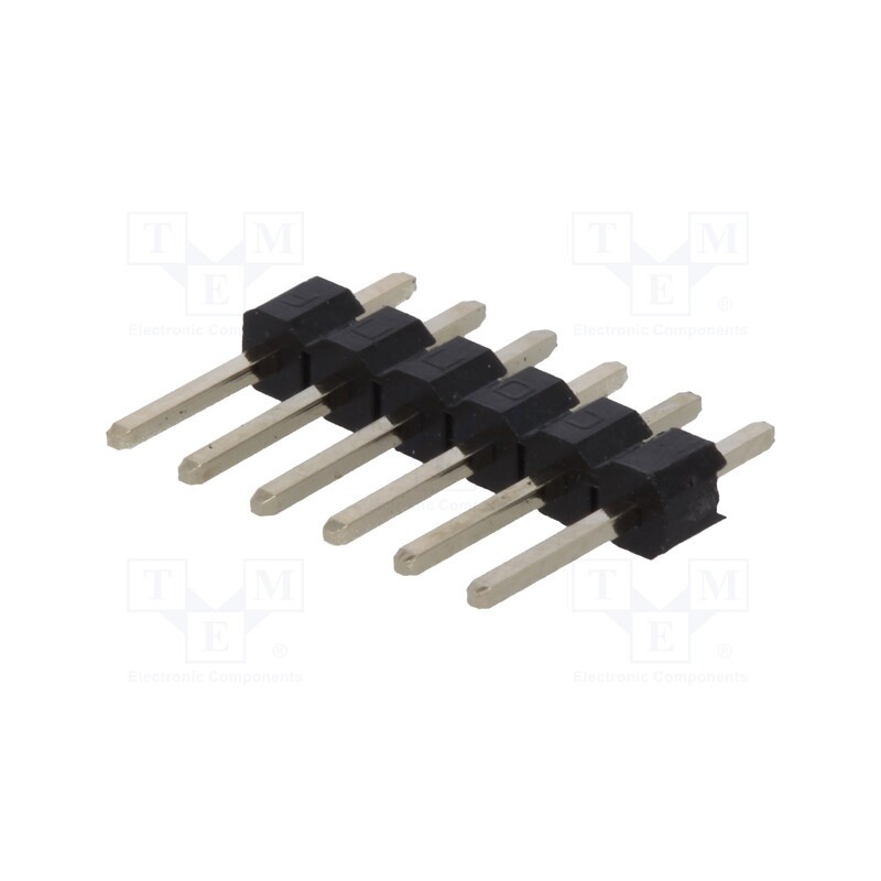 50 pcs : DS1021-1*6SF11-B - Pin header, pin strips, male, PIN: 6, straight, 2.54mm, THT, 1x6