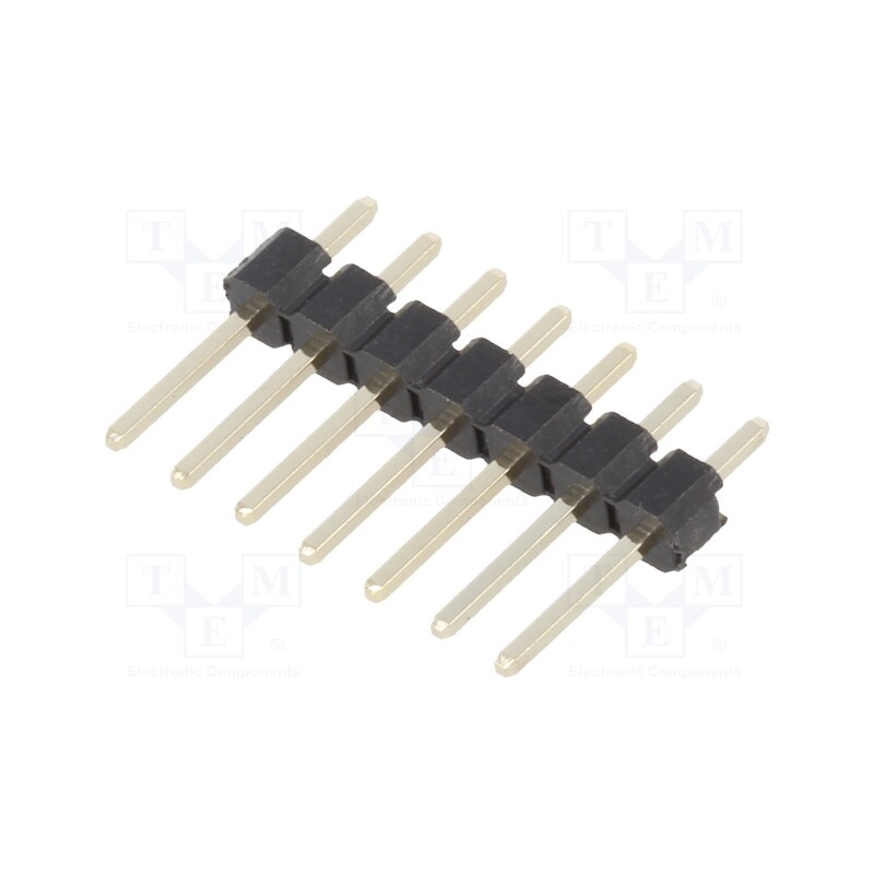 100 pcs : DS1021-1X7SF162-B - Pin header, pin strips, male, PIN: 7, straight, 2.54mm, THT, 1x7