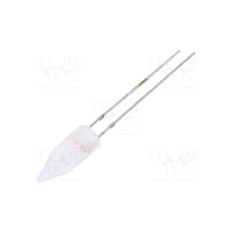 10 pcs : OS2MDK58K2B - LED, 5mm, white warm, candle light effect,blinking, 220÷330mcd