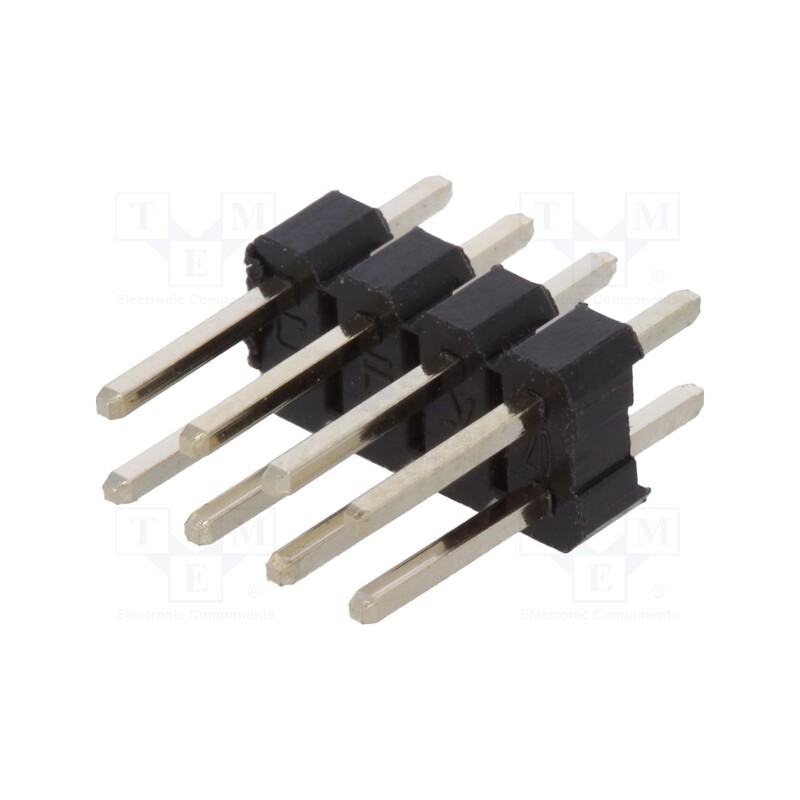 50 pcs : DS1021-2*4SF11-B - Pin header, pin strips, male, PIN: 8, straight, 2.54mm, THT, 2x4
