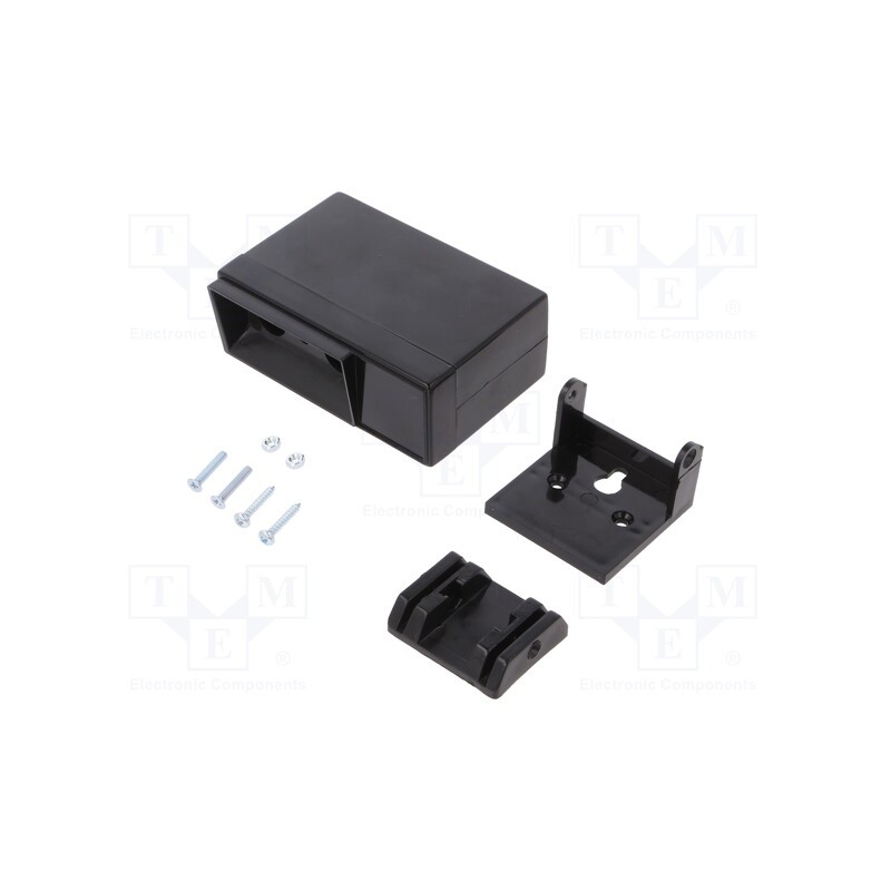 10 pcs : KM-32C/BK - Enclosure: for devices with displays, X: 88mm, Y: 58mm, Z: 34mm, ABS