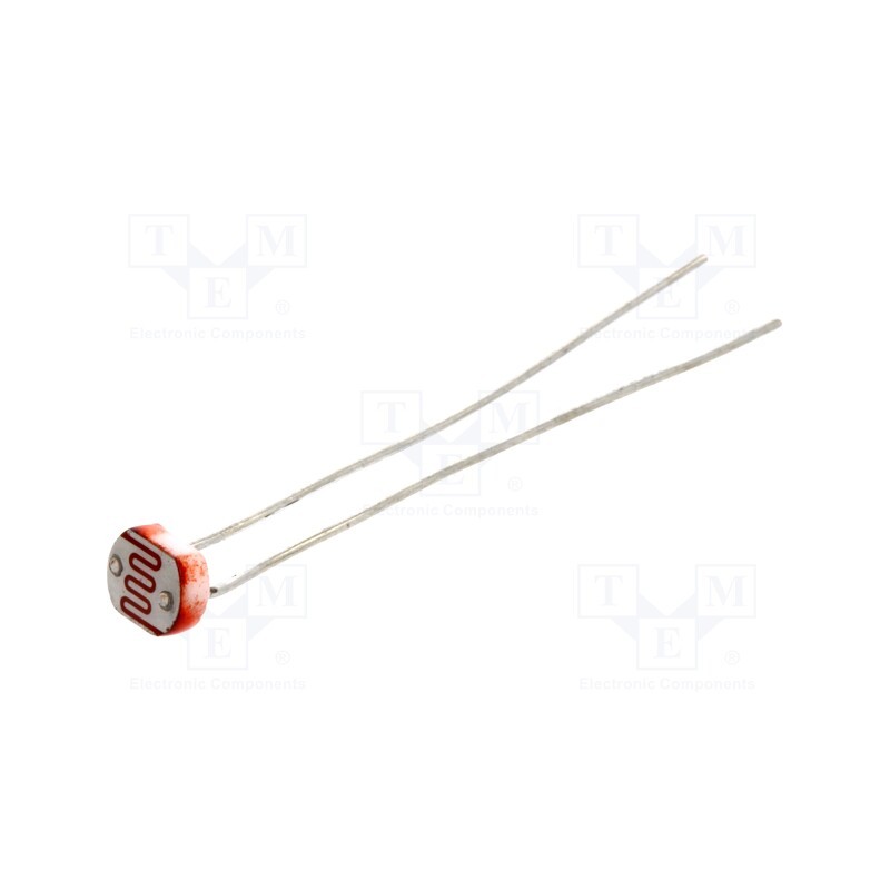 10 pcs : PGM5516 - Photoresistor, 90mW, 5÷10kΩ, 540nm, THT, 100VDC, ØLED: 5mm