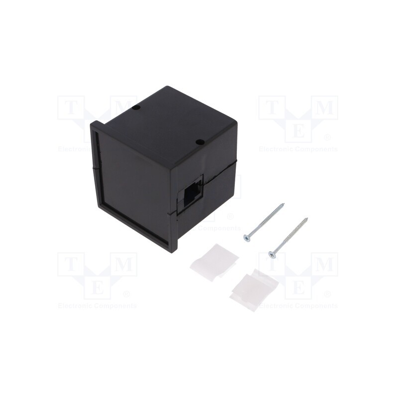 10 pcs : KM-63-PG/BK - Enclosure: panel, X: 72mm, Y: 72mm, Z: 73mm, ABS, black, screwed