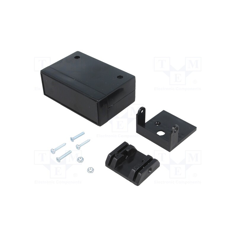 10 pcs : KM-32B/BK - Enclosure: for devices with displays, X: 88mm, Y: 58mm, Z: 34mm, ABS