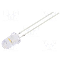 10 pcs : OSYMMF5A31A - LED, 5mm, yellow/warm white, blinking, 3000÷4200mcd,7000÷8400mcd
