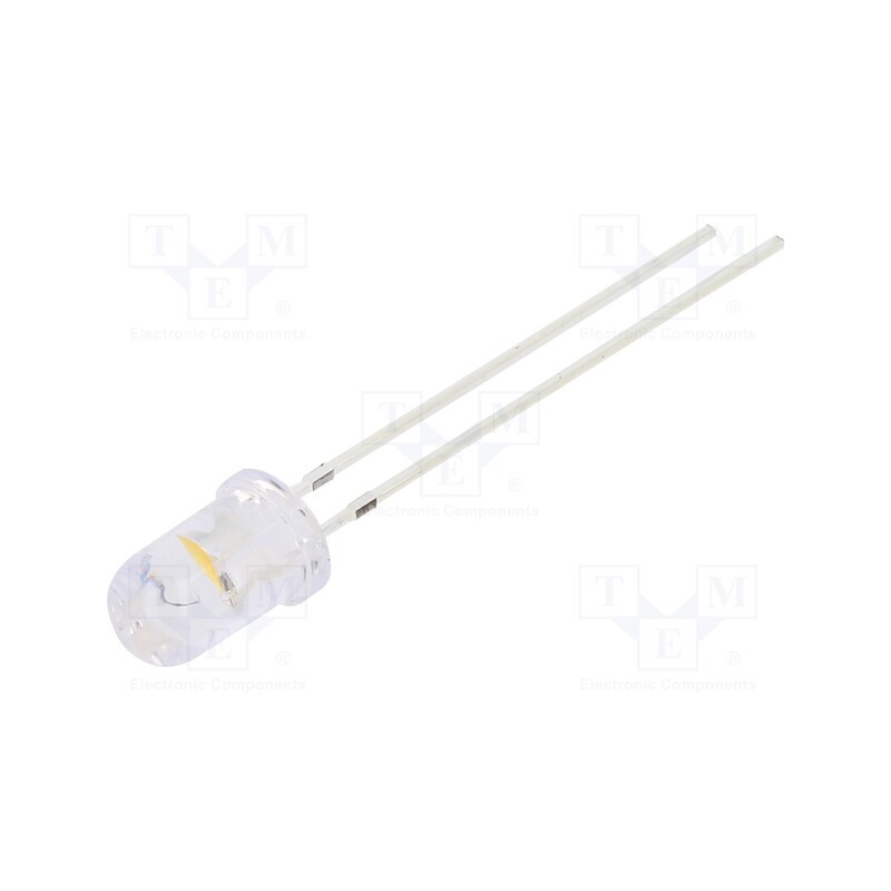 10 pcs : OSYMMF5A31A - LED, 5mm, yellow/warm white, blinking, 3000÷4200mcd,7000÷8400mcd