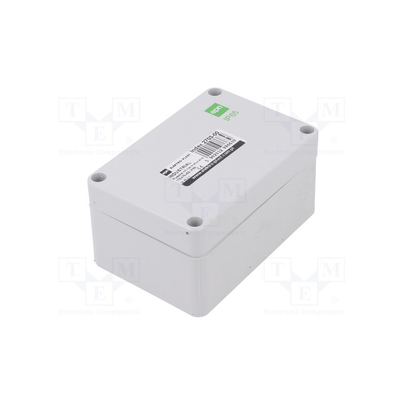 10 pcs : 2703-00 - Enclosure: multipurpose, X: 75mm, Y: 110mm, Z: 59mm, INDUSTRIAL, grey