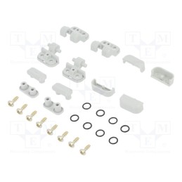 10 set : ZHINGE20 PC - Set of hinges, polycarbonate, for enclosures, light grey, 2pcs.
