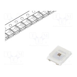 10 pcs : RA32E1-IRT-FR - LED, 2835, 120°, flat, 2.8x3.5x0.65mm, Pmax: 400mW, P opt: 90÷140mW