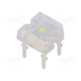 10 pcs : OSW54LZ3K1D - LED Super Flux, 7.62x7.62mm, white cold, 1350÷1900mcd, 180°, 30mA