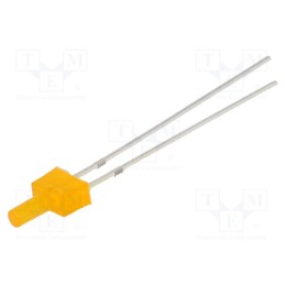 10 pcs : OSO5JS7K94B - LED, 2mm, orange, blinking, 100÷150mcd, 90°, 3÷5V, 20mA, Front: flat