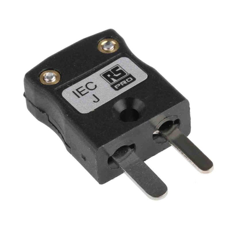 1 pcs - RS PRO In-Line Thermocouple Connector for Use with Type J Thermocouple, Miniature Size, IEC Standard