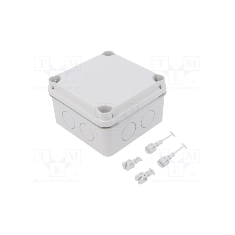 10 pcs : EX111 - Enclosure: junction box, X: 111mm, Y: 111mm, Z: 68mm