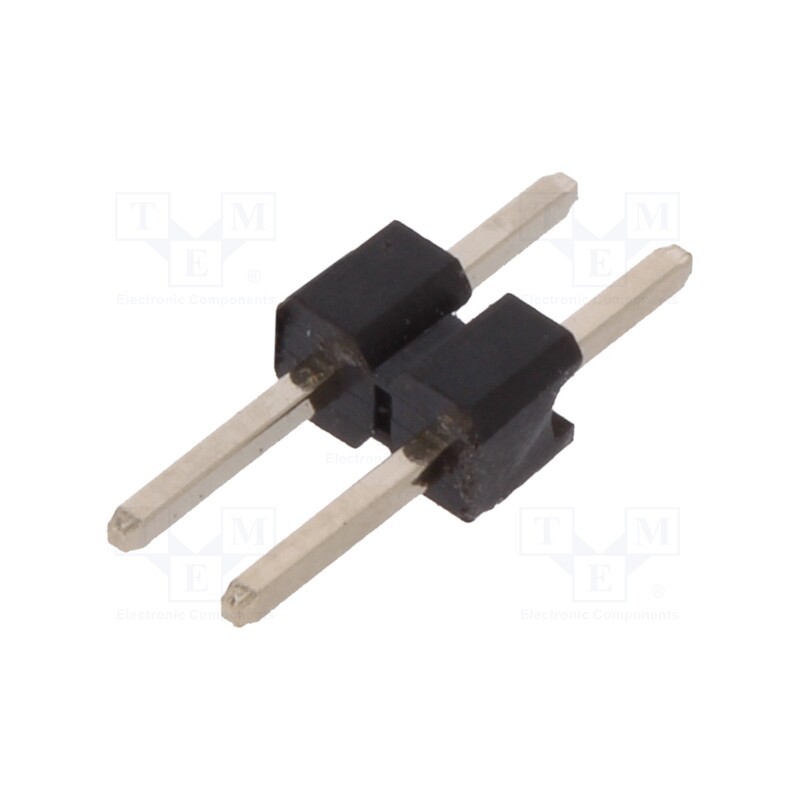 100 pcs : DS1025-01-1*2P8BV1-B - Pin header, pin strips, male, PIN: 2, straight, 2mm, THT, 1x2