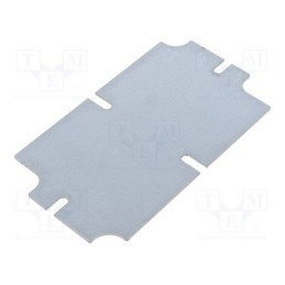 10 pcs : ZMB125.75 - Mounting plate, steel, W: 64.1mm, L: 114.1mm, Thk: 1.5mm, ZP1257537