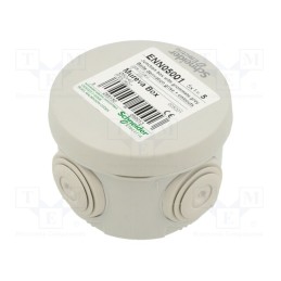 10 pcs : ENN05001 - Enclosure: junction box, Ø: 72mm, Z: 50mm, wall mount, IP55, grey