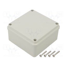 10 pcs : 686.204 - Enclosure: multipurpose, X: 108mm, Y: 108mm, Z: 55mm, SCABOX, grey