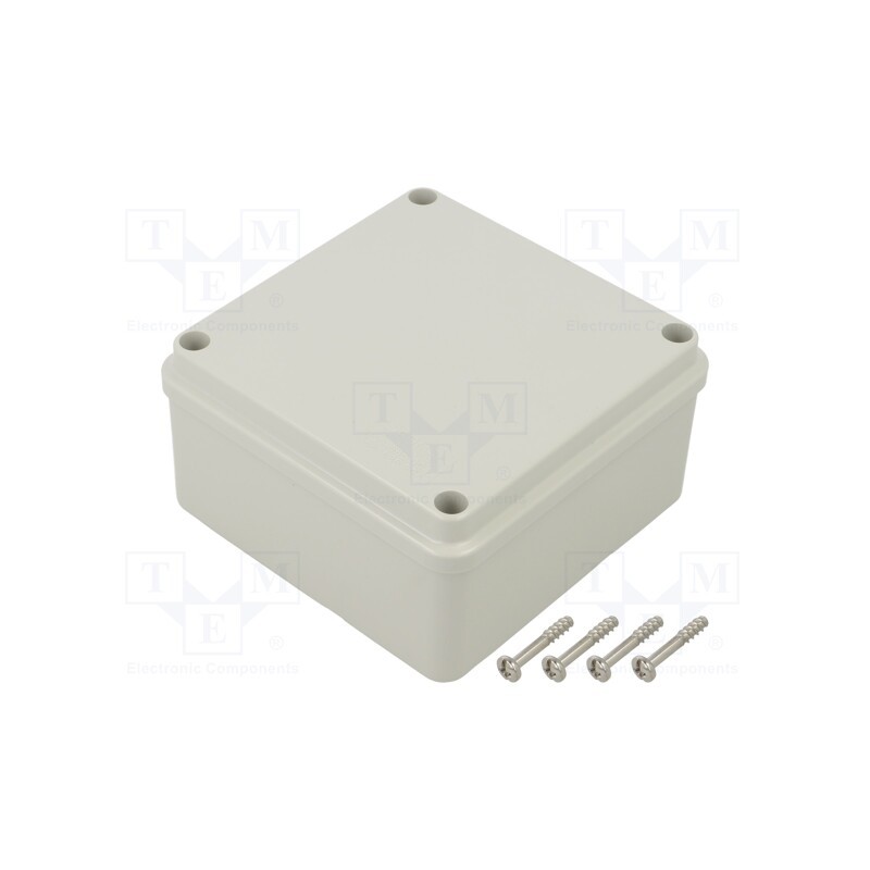10 pcs : 686.204 - Enclosure: multipurpose, X: 108mm, Y: 108mm, Z: 55mm, SCABOX, grey