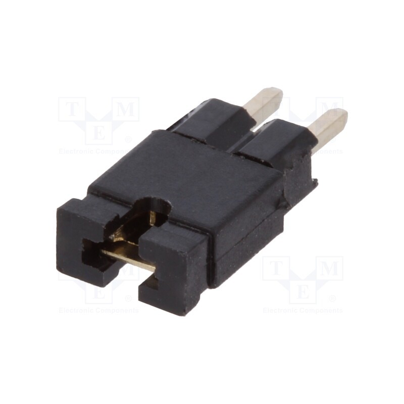 50 set : DS1027-01-2AB801 - Pin header,jumper, pin strips, PIN: 2, open, straight, 2.54mm, THT