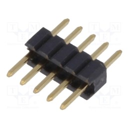 50 pcs : DS1031-01-1*5P8BV31-3A - Pin header, pin strips, male, PIN: 5, straight, 1.27mm, THT, 1x5