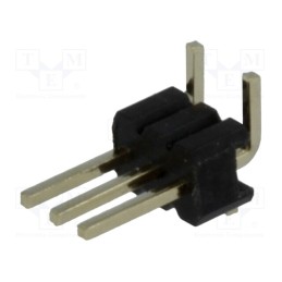 50 pcs : DS1031-03-1*3P8BS311-3A - Pin header, pin strips, male, PIN: 3, vertical, 1.27mm, SMT, 1x3