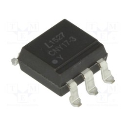 10 pcs : CNY17-3S-TA1 - Optocoupler, SMD, Ch: 1, OUT: transistor, Uinsul: 5kV, Uce: 70V, reel