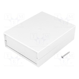 10 pcs : KM-35 GY - Enclosure: with panel, X: 91mm, Y: 111mm, Z: 35mm, ABS, grey