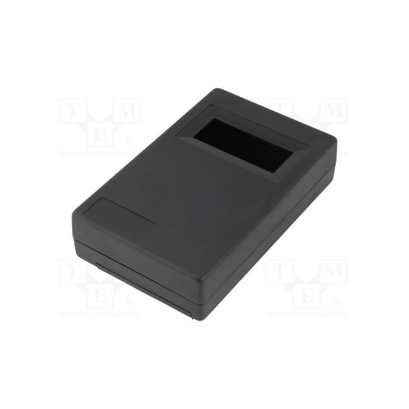 10 pcs : KM-33C BK - Enclosure: for devices with displays, X: 73.5mm, Y: 117.5mm, ABS