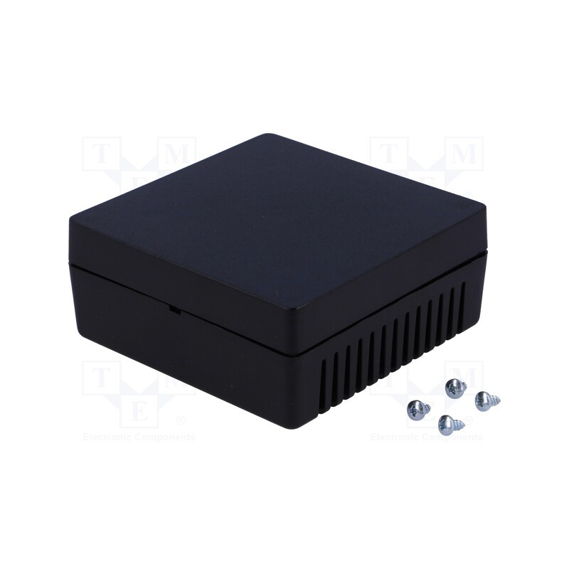 10 pcs : PP073N-S - Enclosure: for alarms, X: 85mm, Y: 85mm, Z: 35.5mm, ABS, black